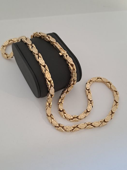 Łańcuszek splot CARTIER 585 Nowy
