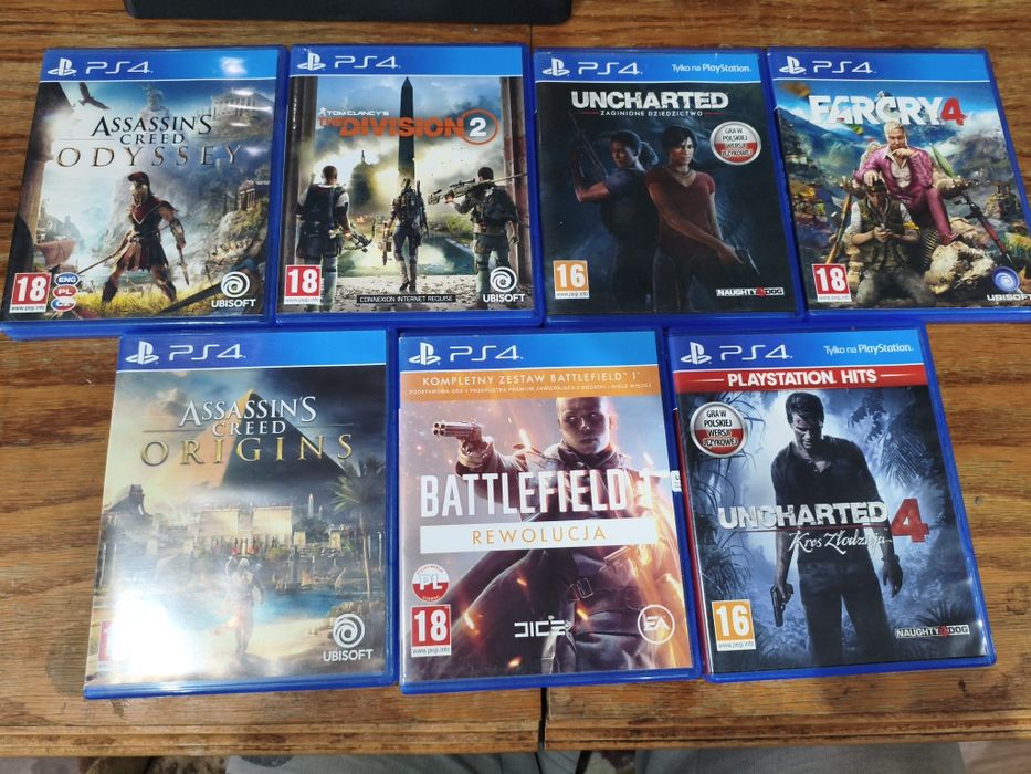 Ps4 + pad + 7 gier