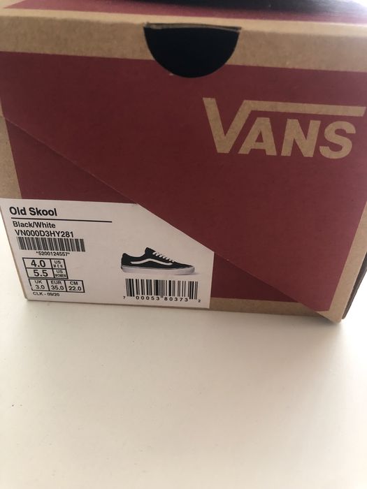 Ténis Old Skool Vans -black/white