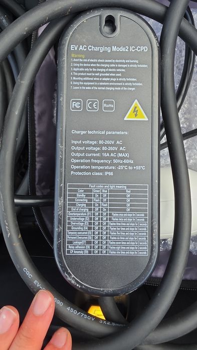 Carregador doméstico 16a
