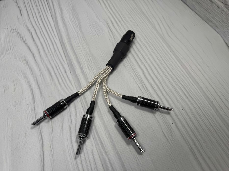Adaptador XLR para Banana (XLR to Banana) – cabo Meze / Furutech Rhodium