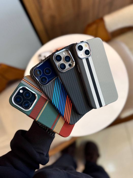 Чохол на Айфон 17 про макс з Магсейф | карбоновий чехол iphone pro max