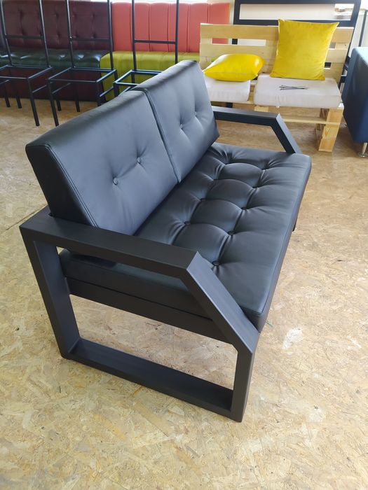 Диван лофт. Диван офисный. Диван для кафе. Диван из металла.