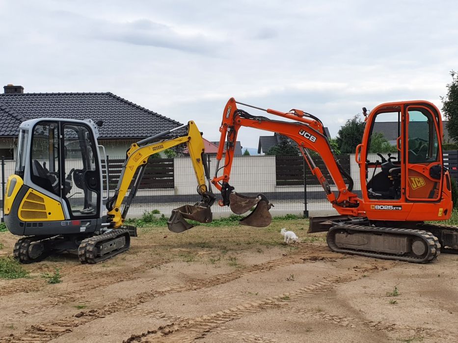 Wynajem na doby!!!Minikoparka Ładowarka miniladowarka - wynajem bez op