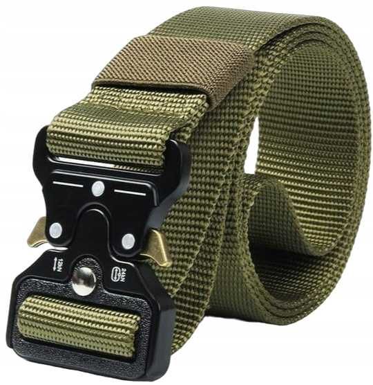Pas Wojskowy Zielony Taktyczny Quick Release Militarny Wytrzymały