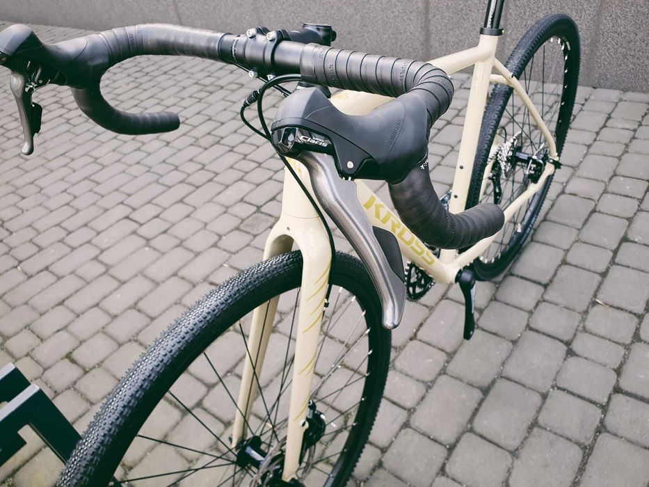 Kross Esker 1.0, beżowy, rozm L (21"), gravel, shimano claris, -26%