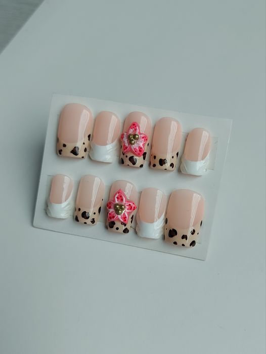 Personslizowane tipsy / handmade press on nails