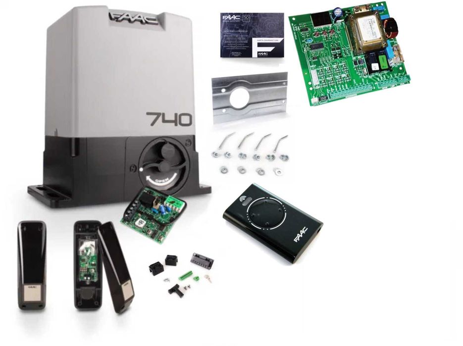 FAAC 740 Delta 2 - zestaw do bramy przesuwnej do 500 kg