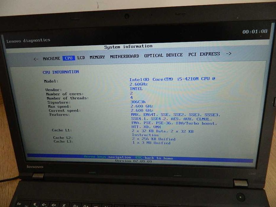 Lenovo ThinkPad L540 Core i5-4210M 8GB DDR3