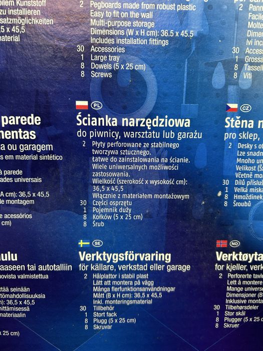Ścianka narzędziowa