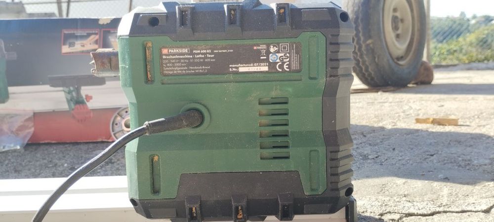 Torno para Madeira PARKSIDE PDM 600 B2 550W – Completo