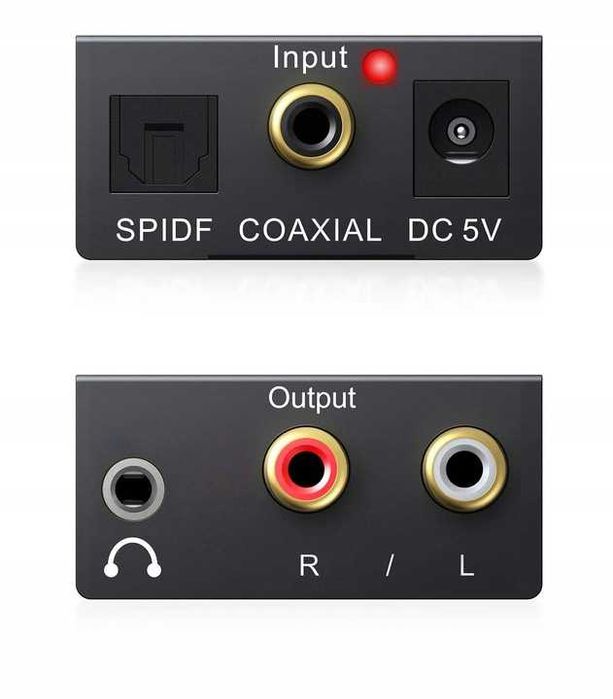 Optyczny Konwerter Coaxial Toslink RCA 2x CINCH 66