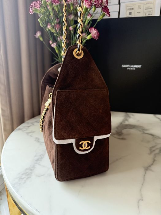 Torebka Chanel S25 Brown Suede