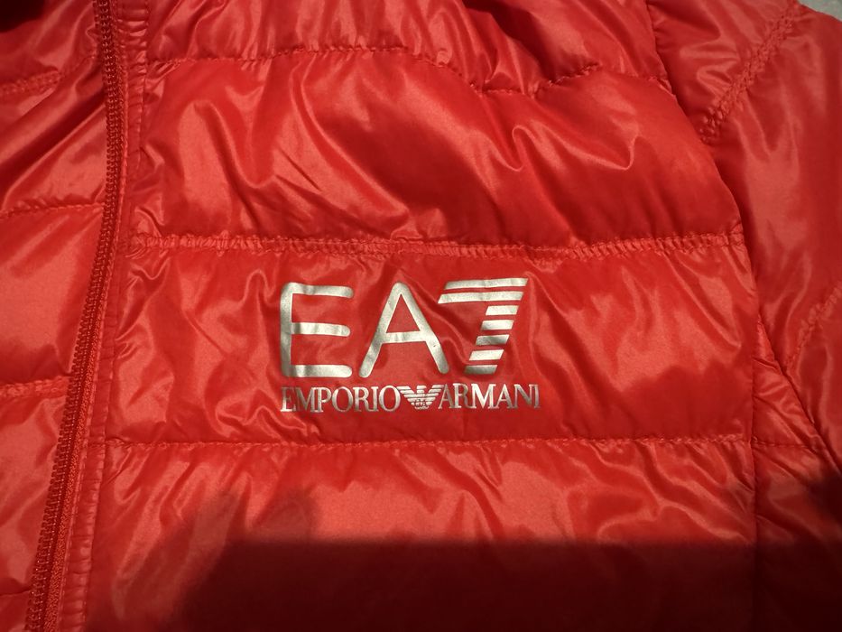Оригинальный мужской легкий пуховик куртка Emporio Armani EA7