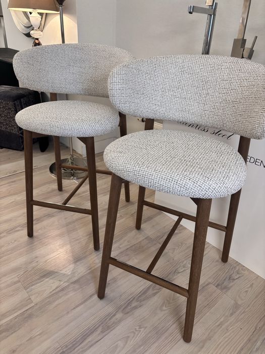 -25% RABAT, NOWE Hokery Calligaris Oleandro, orzech canaletto + boucle
