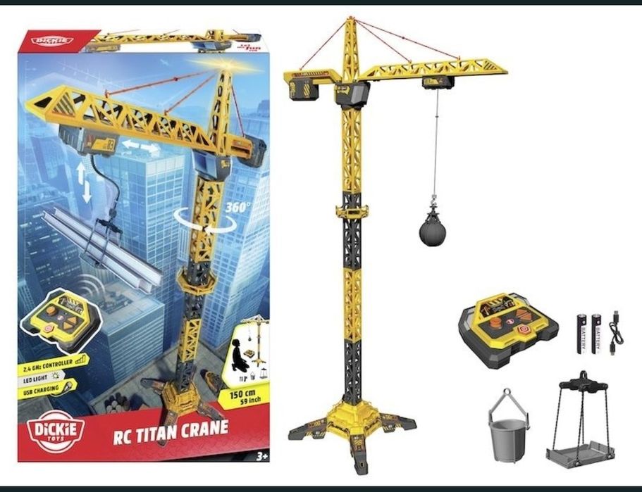 Мега кран на радіокеруванні Dickie Toys Титан 150