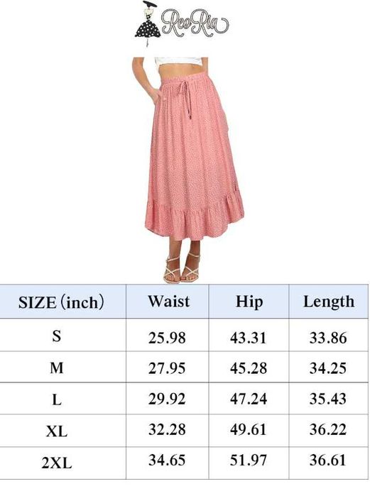 Nowa, długa spódnica do kostek REORIA – rozmiar S