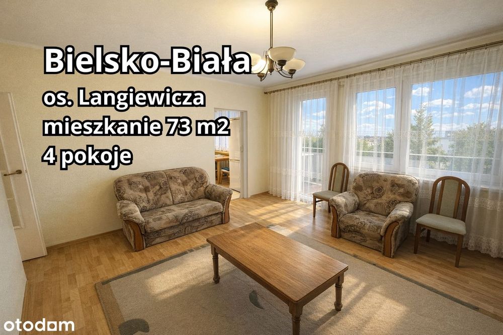 4 pokoje, 73 m2, os. Langiewicza