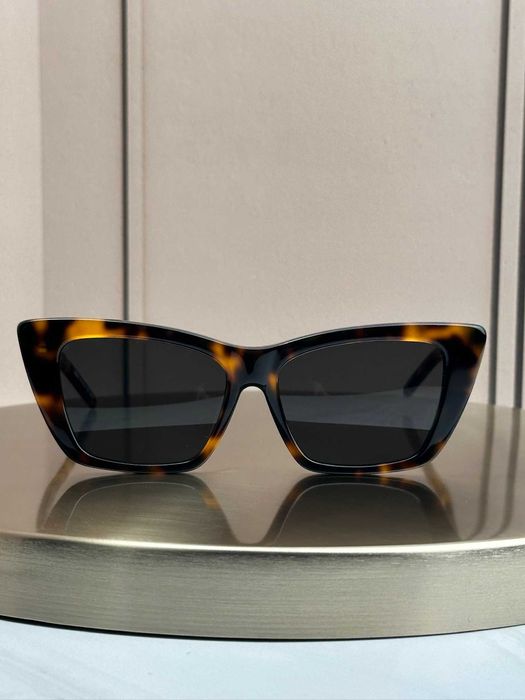 Сонцезахисні окуляри Saint Laurent SL 276 Mica світла черепаха котяче око ацетатні, темна лінза, жіночі, оригінал
