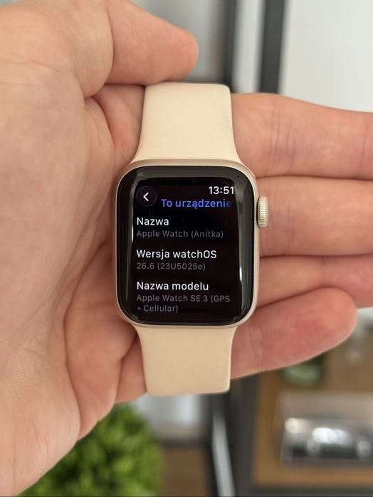 Apple Watch SE 3 gen 40mm silver srebrny cellular! gwarancja!