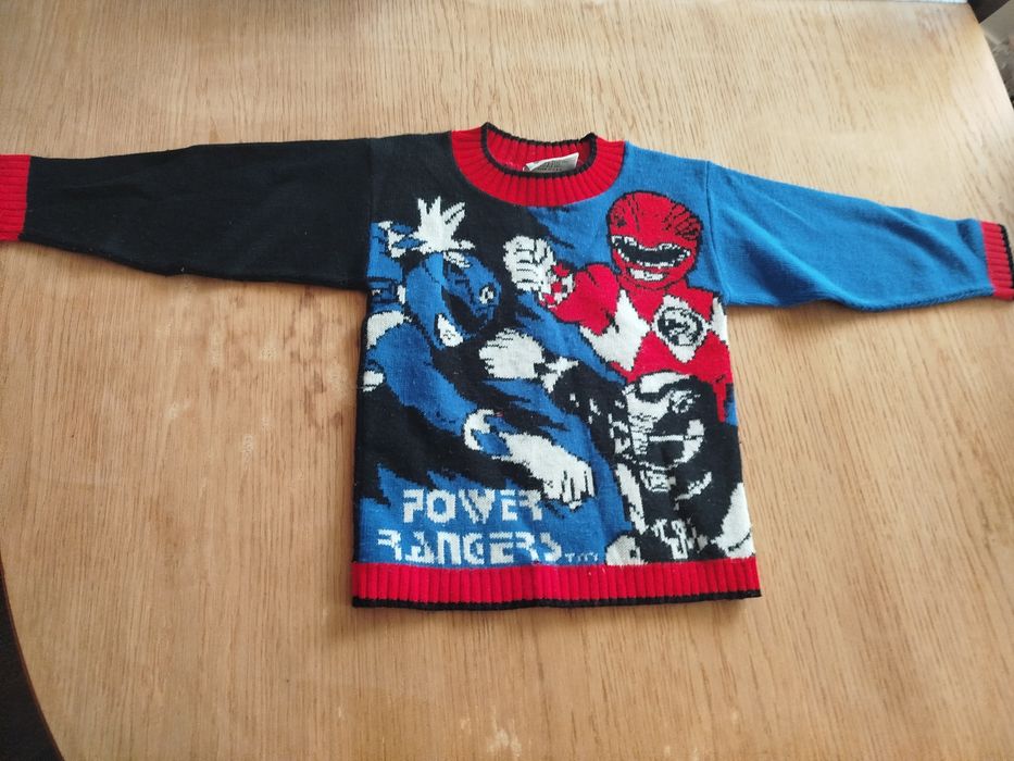 Oryginalny Sweter Power Rangers 1994 Vintage Saban
