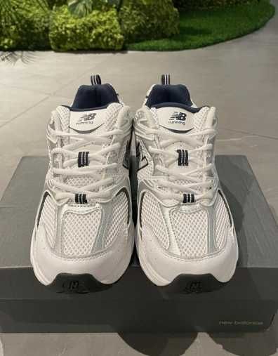 New Balance 530 White Silver Navy r.39.5