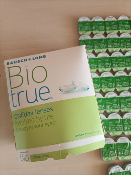 Lentes contacto diárias -1.75 Bausch+Lomb Bio True