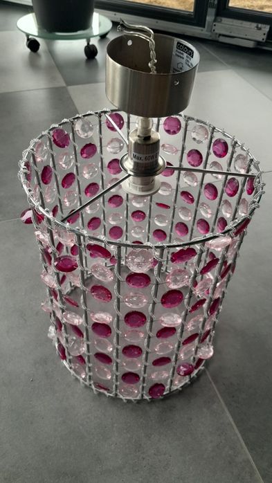 Lampa żyrandol krysztalki pokój