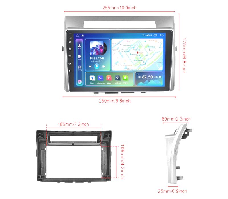 RÁDIO GPS ANDROID 13 TOYOTA VERSO 06-