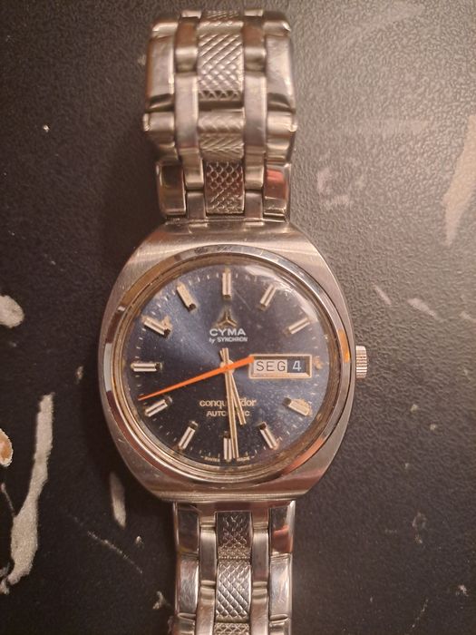Relógio antigo CYMA  Conquistador Automatic - Bastante Estimado!