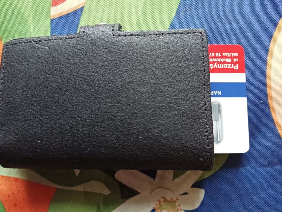 Etui na karty bankowe  czarne+aluminium