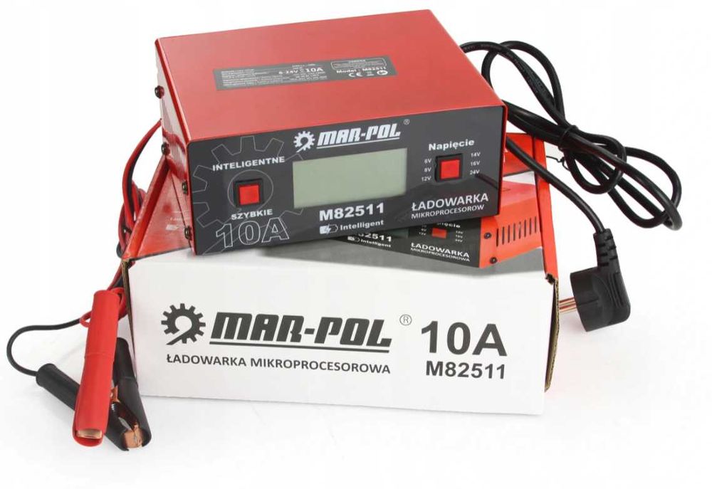 Prostownik MIKROPROCESOROWY Akumulator ładowarka 6V -24V 10 A