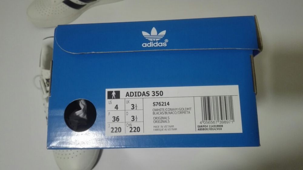 Sapatilhas Adidas Originals 350 tamanho 36. Usadas uma vez.