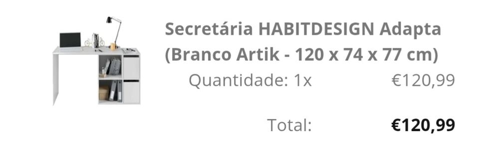Secretária adaptável