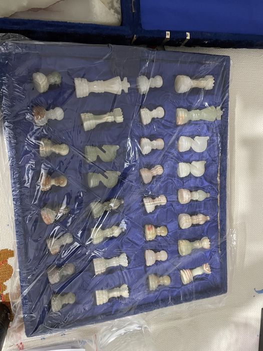 Jogo de xadrez em jade