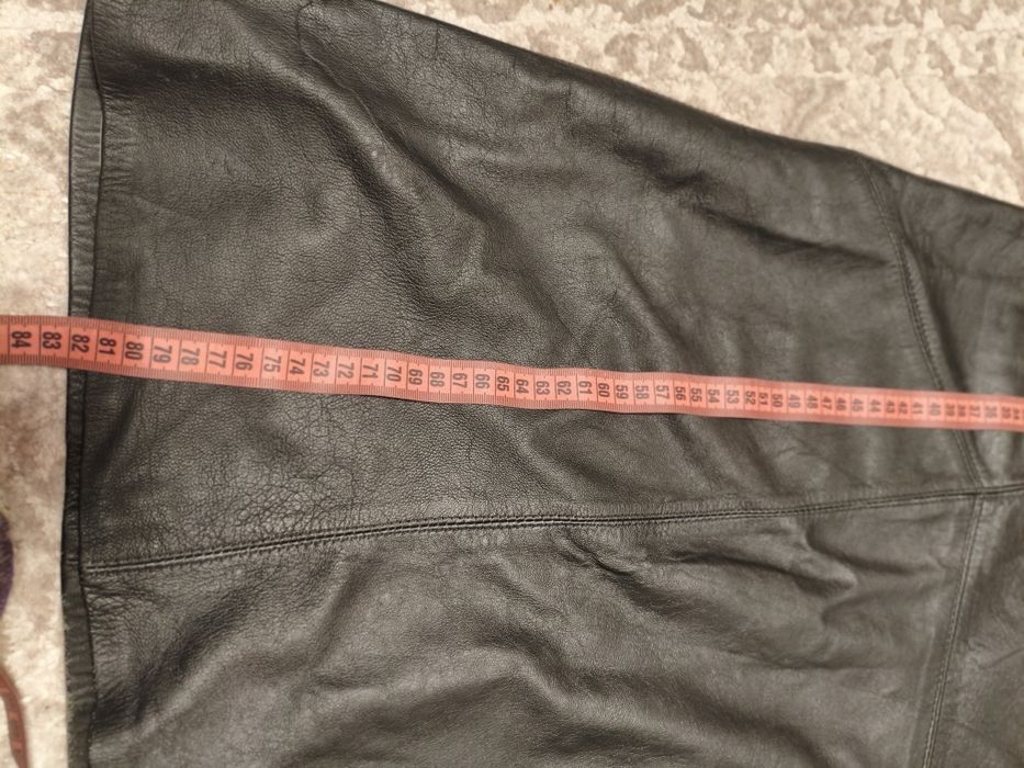 Юбка кожаная, длинная