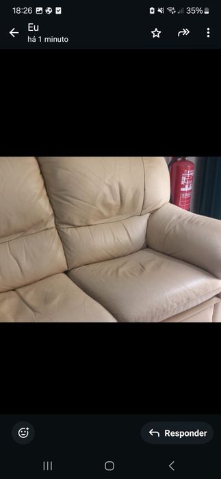 Sofa 2 lugares em.pele