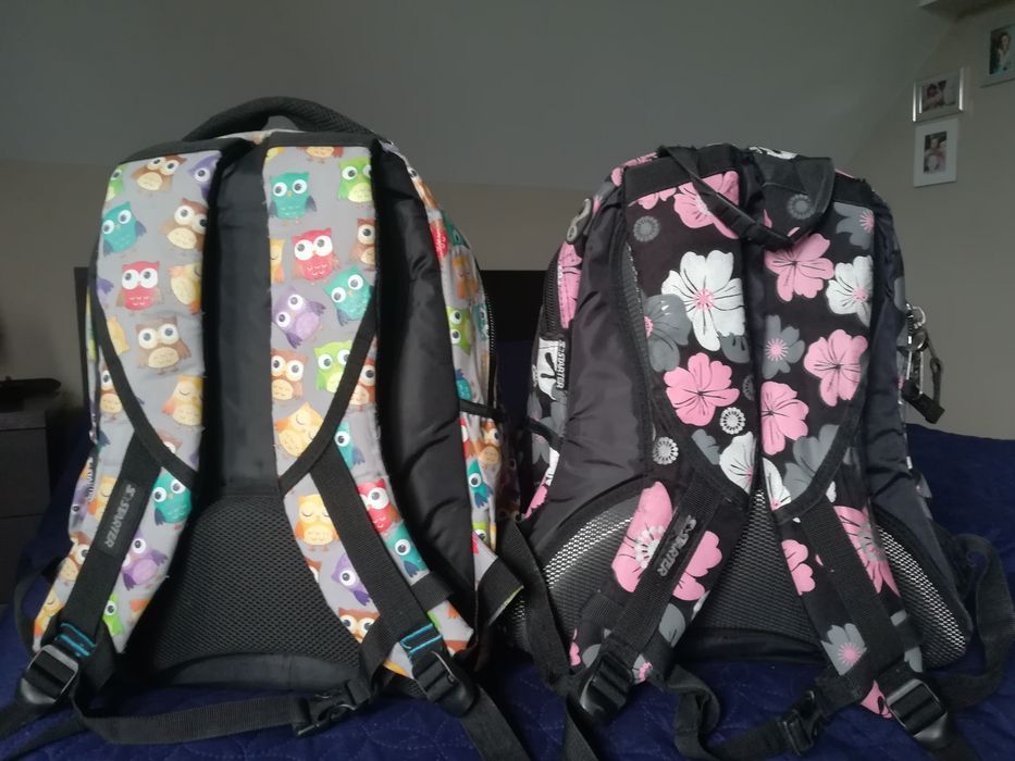 Plecak Starter w sowy + gratis Starter w kwiatki