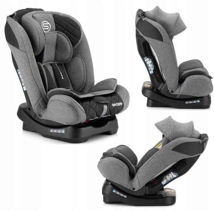 Fotelik Samochodowy Sesttino Secure PRO 0-36kg. 40-150cm.