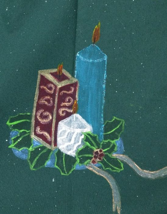 Hand-painted tablecloth430934637496903683
