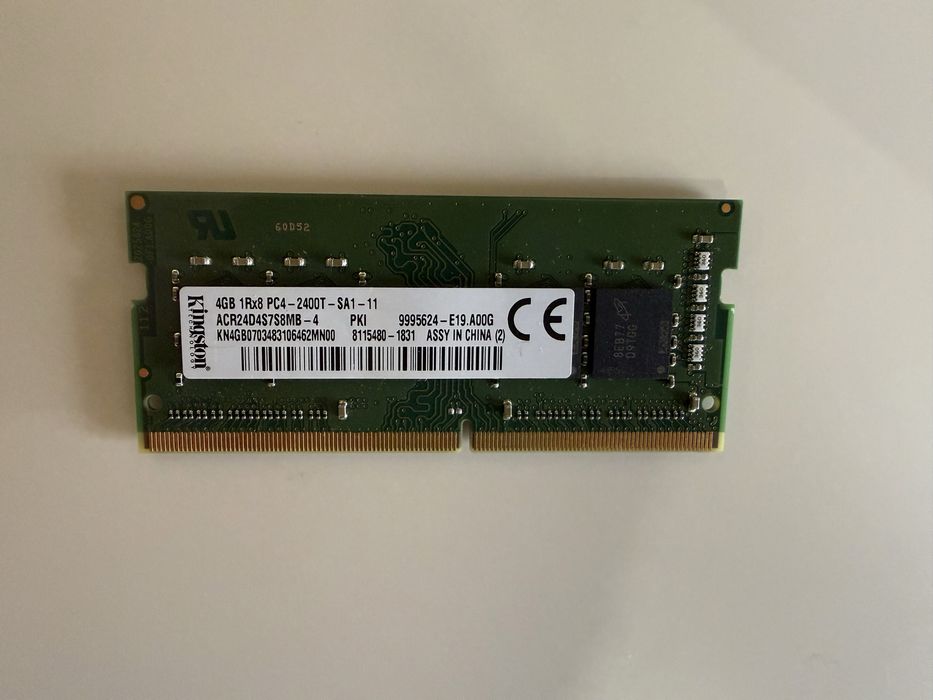 Оперативна память Kingston ddr4 4gb sodimm