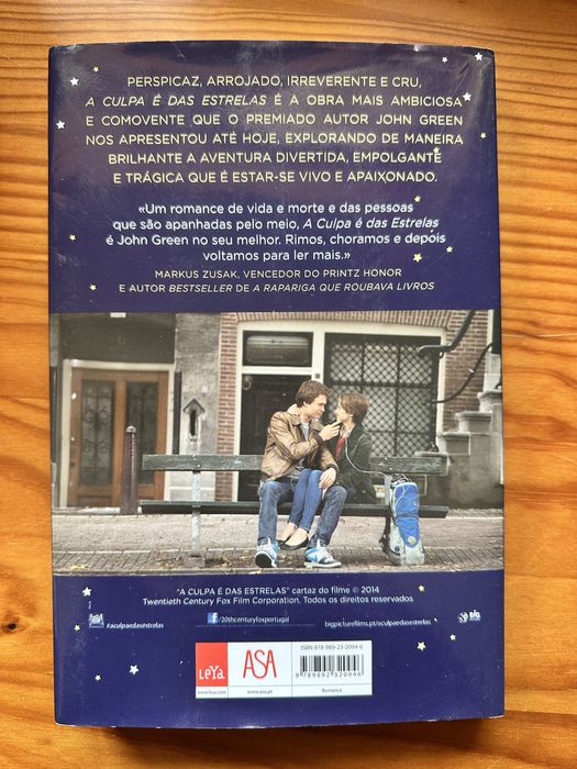 Livro - A culpa é das estrelas, John Green