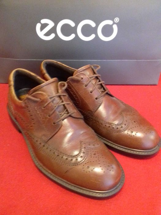 ECCO slip-on skórzana podeszwa czarne