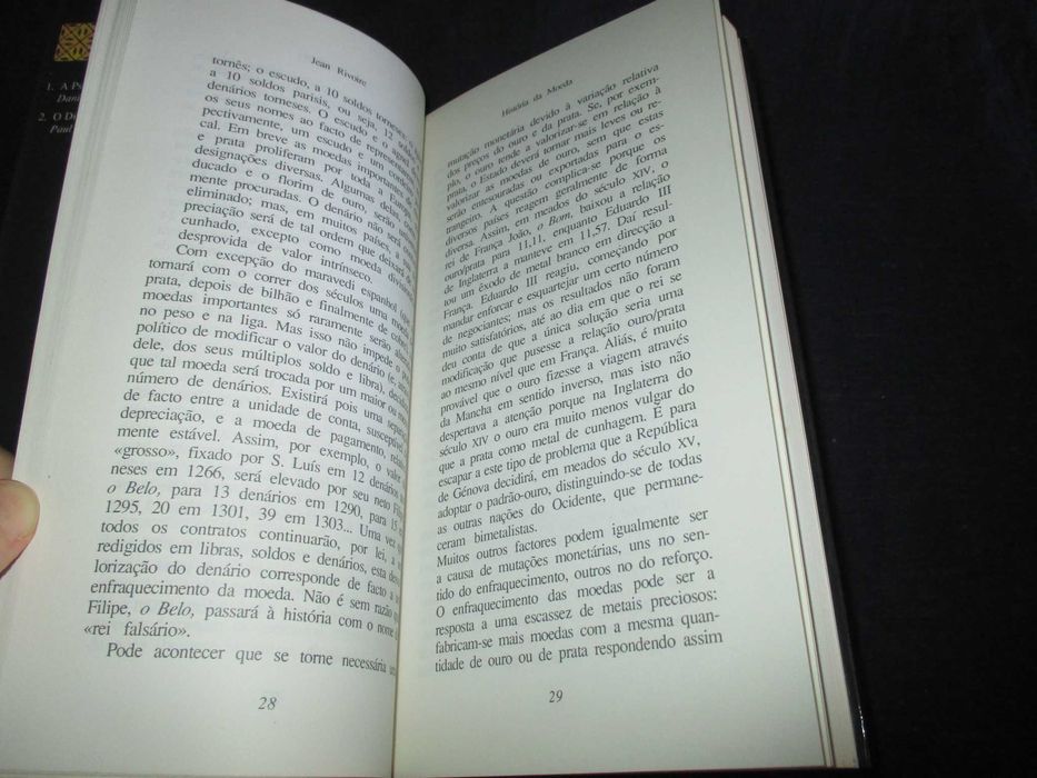 Livro História da Moeda Jean Rivoire Teorema