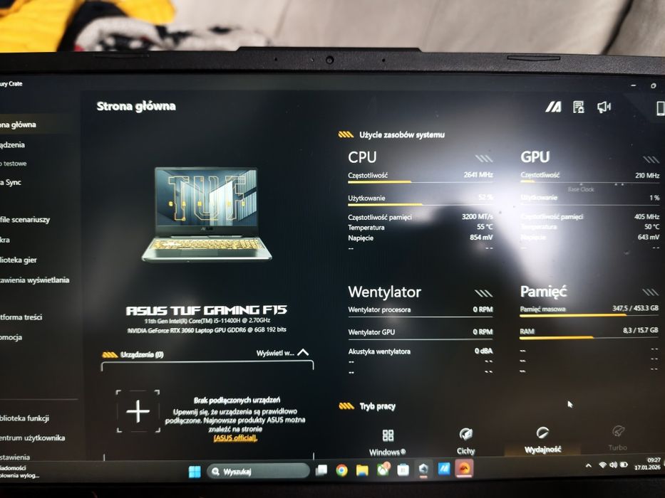 Asus TUF Gaming F15 FX506HM - oryginalne pudełko.