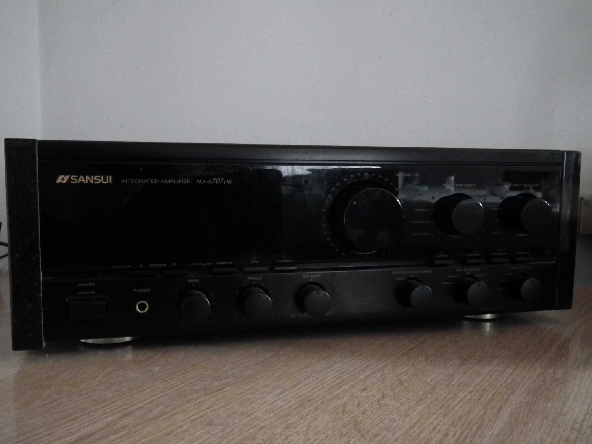 SUNSUI-α707DR SANSUI AU α 707DR Integrated Amplifier with Bass and Treble