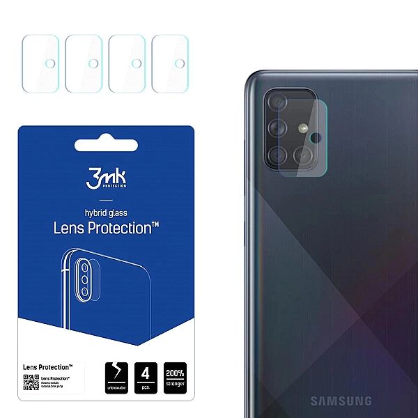 Szkło na aparat 3mk Lens Protection™ hybrydowe na Samsung Galaxy A71/4