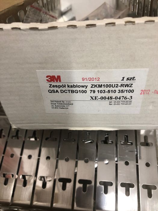 Do instalacji telefonicznych, zespół kablowy łączówkowy 3M ZKM50U2-RWZ, i inne wyposażenie