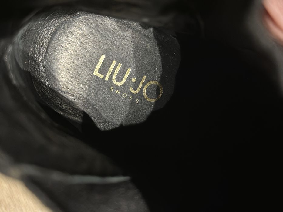 Botki lakierowane liu jo czarne wiosenne zimowe jesienne 39