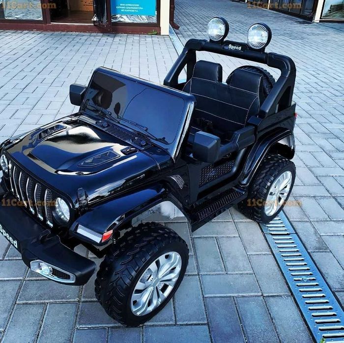 JEEP Rubicon 4x4 czarny LAKIER! Auto na akumulator dla dzieci